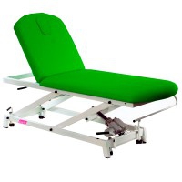 Kinefis Opportunity hydraulic stretcher: two-section structure, height adjustment and adjustable backrest